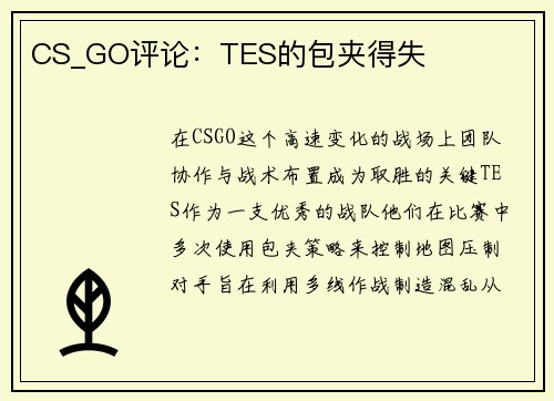 CS_GO评论：TES的包夹得失